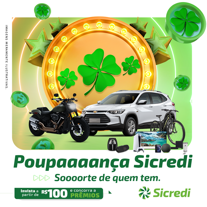 Sicredi lança campanha que vai sortear mais de R$ 790 mil em prêmios