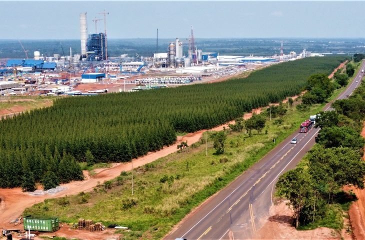 Fábrica de celulose em Ribas