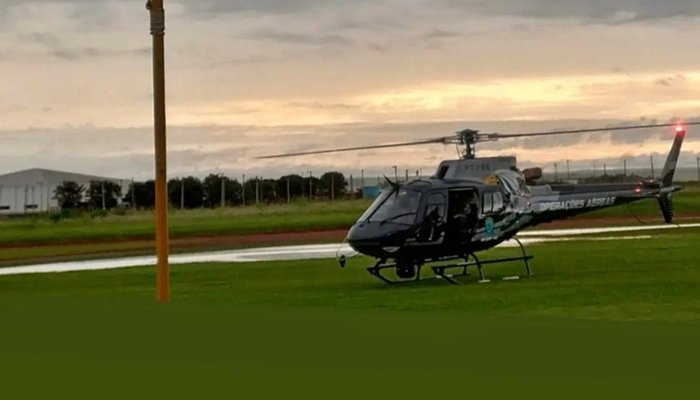 Helicóptero do Grupamento da PM