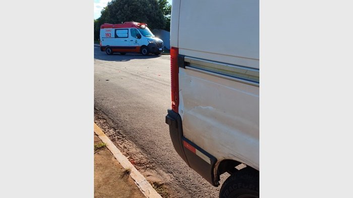 Batida moto van SGO SAMU