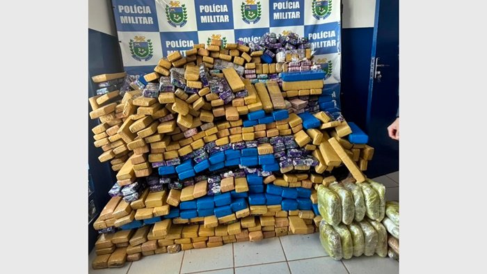 Droga apreendida Camapuã PM