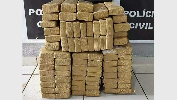 Droga apreendida Ponta Porã