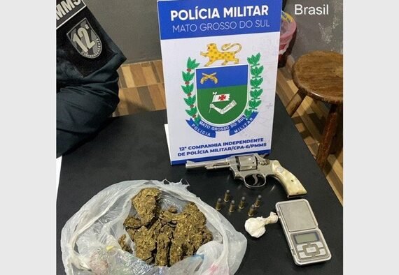 Drogas e arma apreendidas SGO